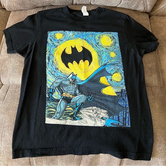 Batman Starry Night Other - Batman Starry Night Kids Shirt
